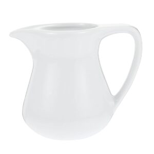 cabilock 1pc ceramic milk cup ceramic serving pitcher gravy pourer sugar containers for countertop coffee creamer pitcher gravy saucer soy sauce dish latte milk frother ceramics white honey