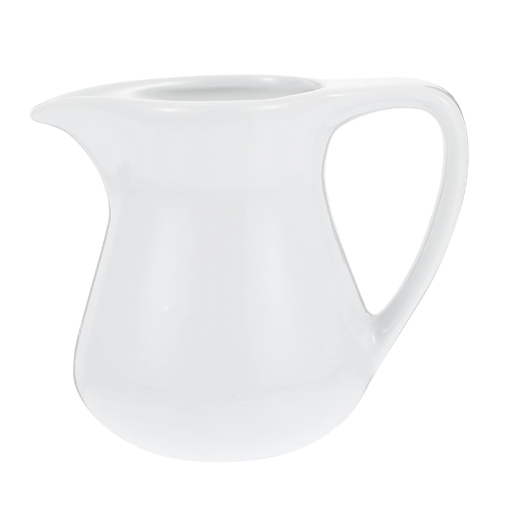 Cabilock 1Pc ceramic milk cup ceramic serving pitcher gravy pourer sugar containers for countertop coffee creamer pitcher gravy saucer soy sauce dish Latte milk frother ceramics white Honey