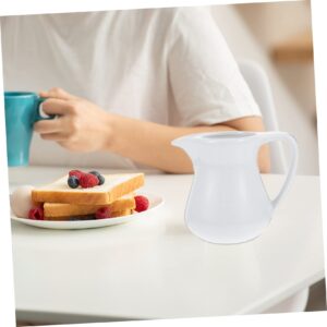Cabilock 1Pc ceramic milk cup ceramic serving pitcher gravy pourer sugar containers for countertop coffee creamer pitcher gravy saucer soy sauce dish Latte milk frother ceramics white Honey