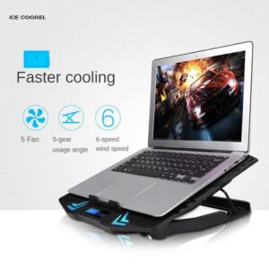 Laptop Cooling Pad Gaming Laptop Cooling Pad Slim USB Powered Laptop Cooler with 2 Fan and Stand for 14-15.6 Inch Laptops (Pink)