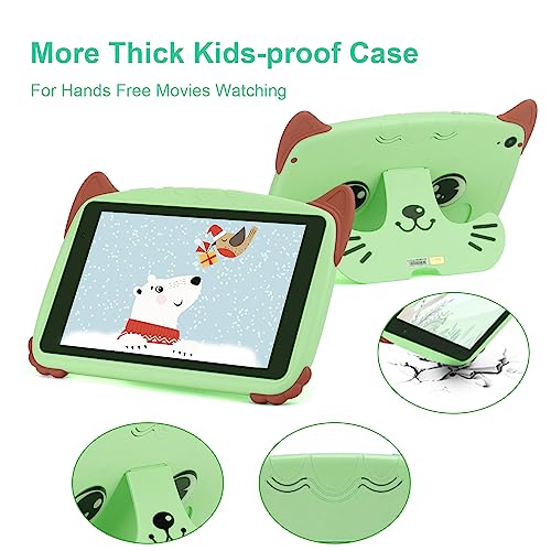 8 Inch Kids Tablets, Toddler Baby Android 12 Dual Cameras 32GB ROM 32GB Expandable Kids Edition Learning WiFi Children Tablets