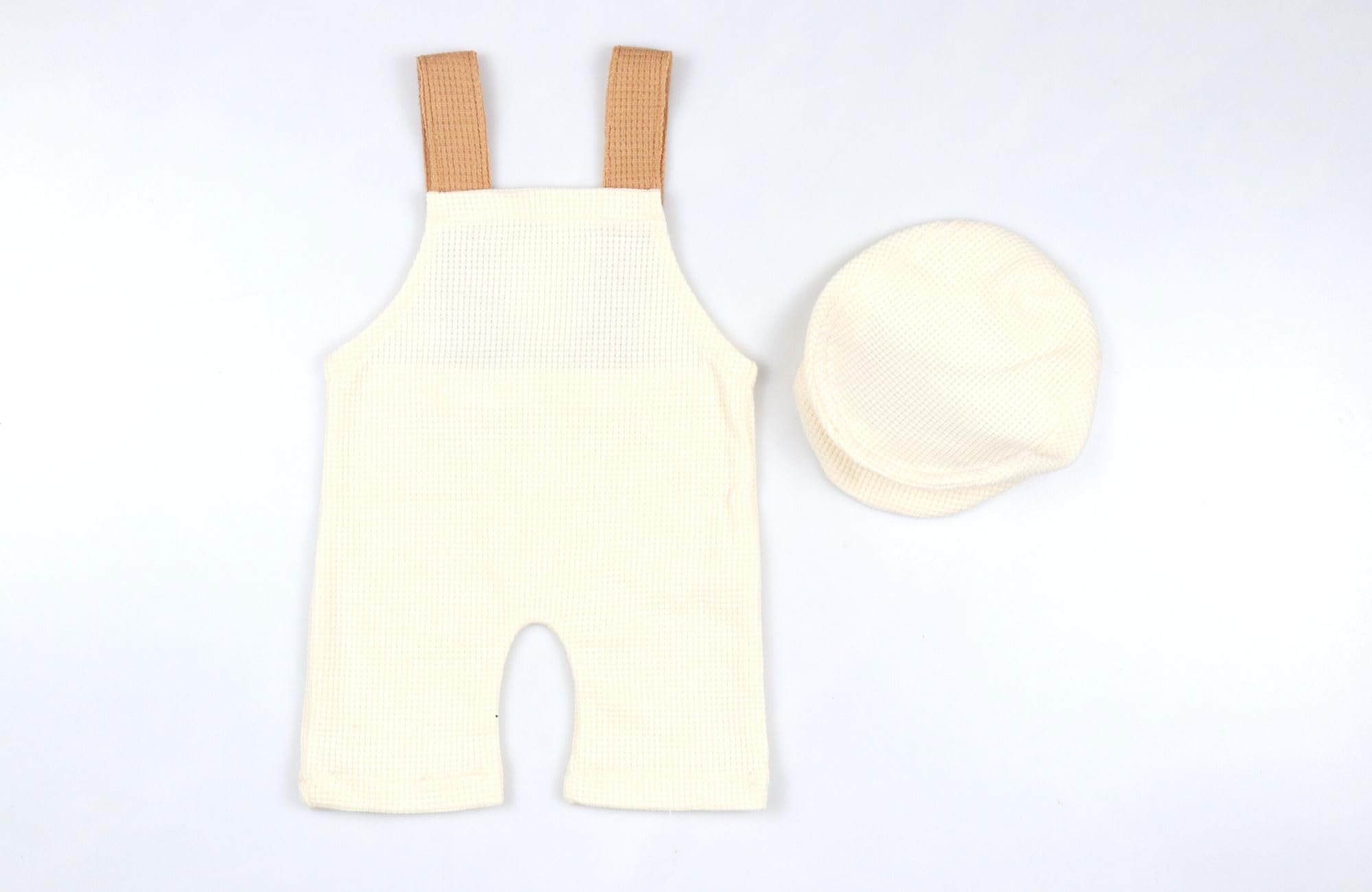 Giggle Angel Newborn Photography Props Set Baby Boy Newborn Outfits Overalls Boy Costume with Cap 0-1 Month