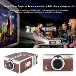Mini Projector,Second Generation Mini DIY Home Portable Smart Mobile Phone Projector Home Cinema