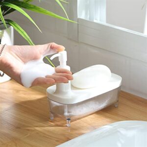 Soap Pump Dispenser Bathroom Soap Box Shelf Foaming Bottle Facial Cleanser Foam Pressing Hand Sub-Bottling Lotion Bottles Dispenser