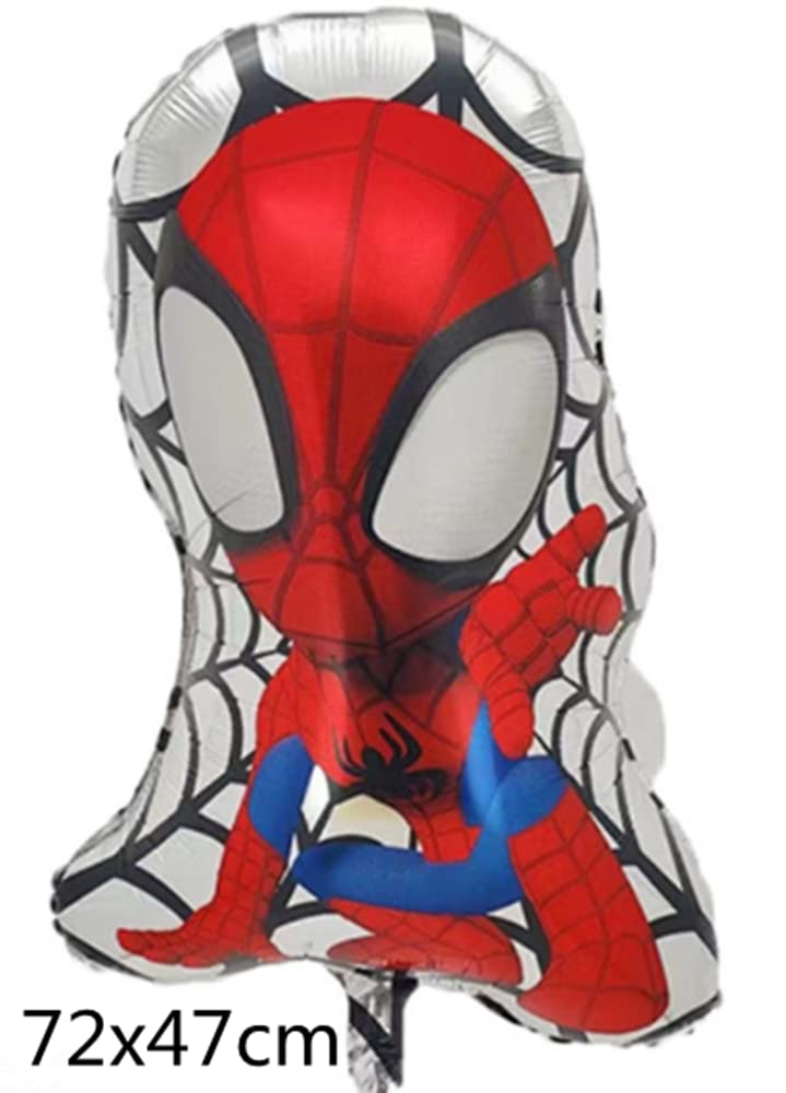 Spider hero and his magical friends aluminum foil balloons, Spider hero birthday party balloons, Spider boy theme party decorations