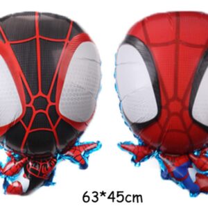 Spider hero and his magical friends aluminum foil balloons, Spider hero birthday party balloons, Spider boy theme party decorations