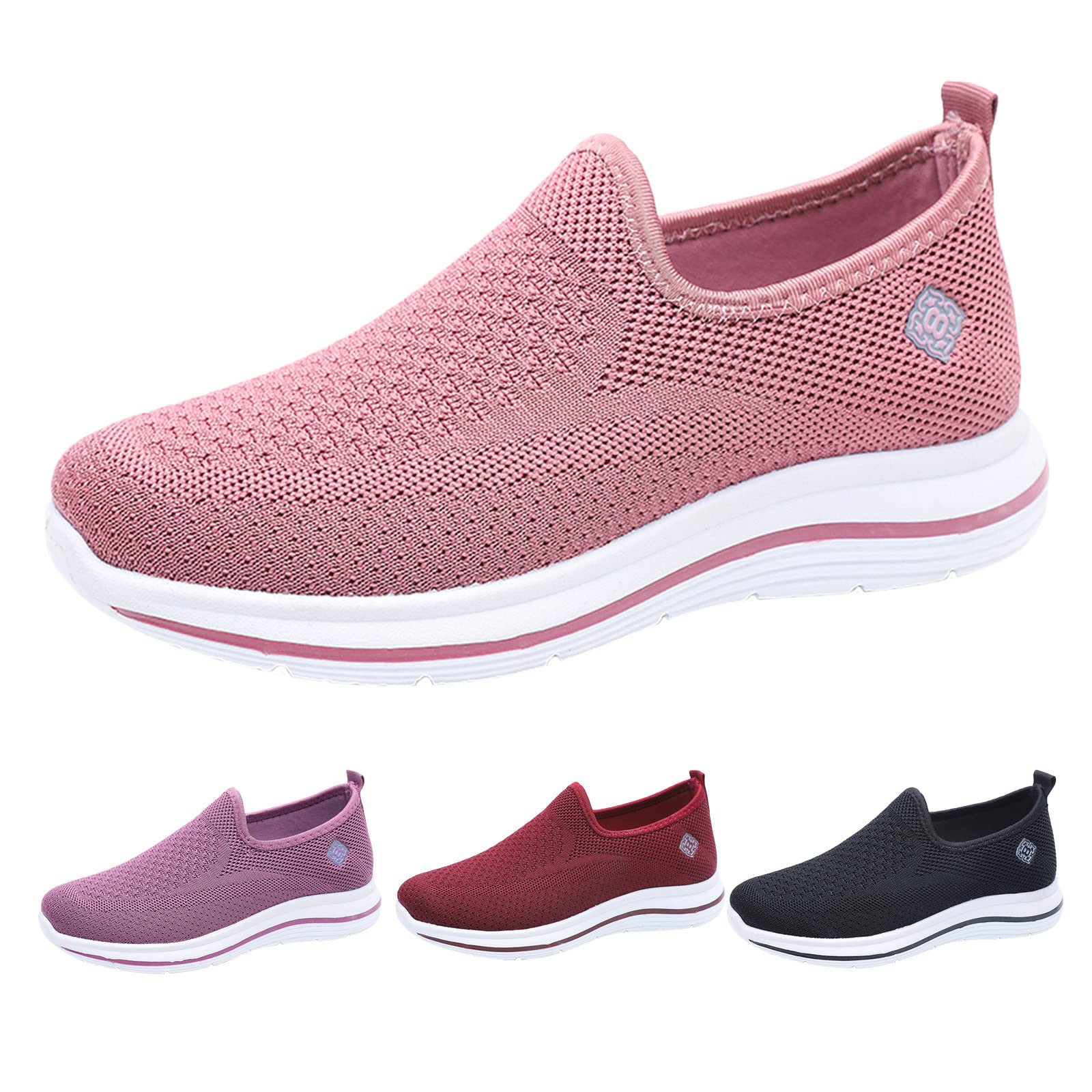 USYFAKGH Womens Air Running Shoes Lightweight Sneakers Women Sneakers Mesh Breathable Summer Fashion New Pattern Soft Sole Comfortable Non Slip Shoes