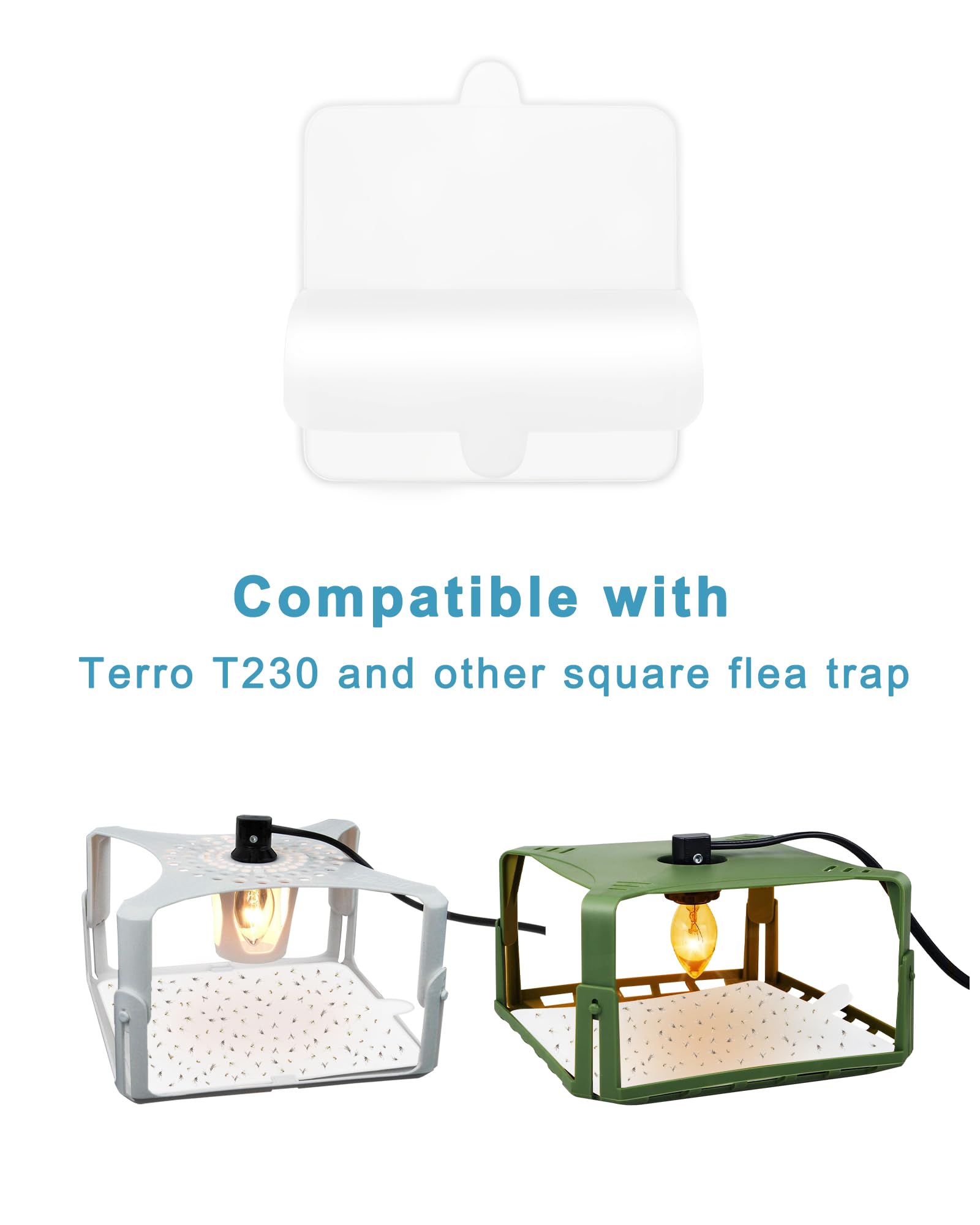 36 Pcs Flea Trap Refill Glue Boards for Terro T230 T231 Indoor Flea Light Traps, 6" Replacement Sticky Pads Fits Square Flea Bed Bug Traps for Inside Your Home