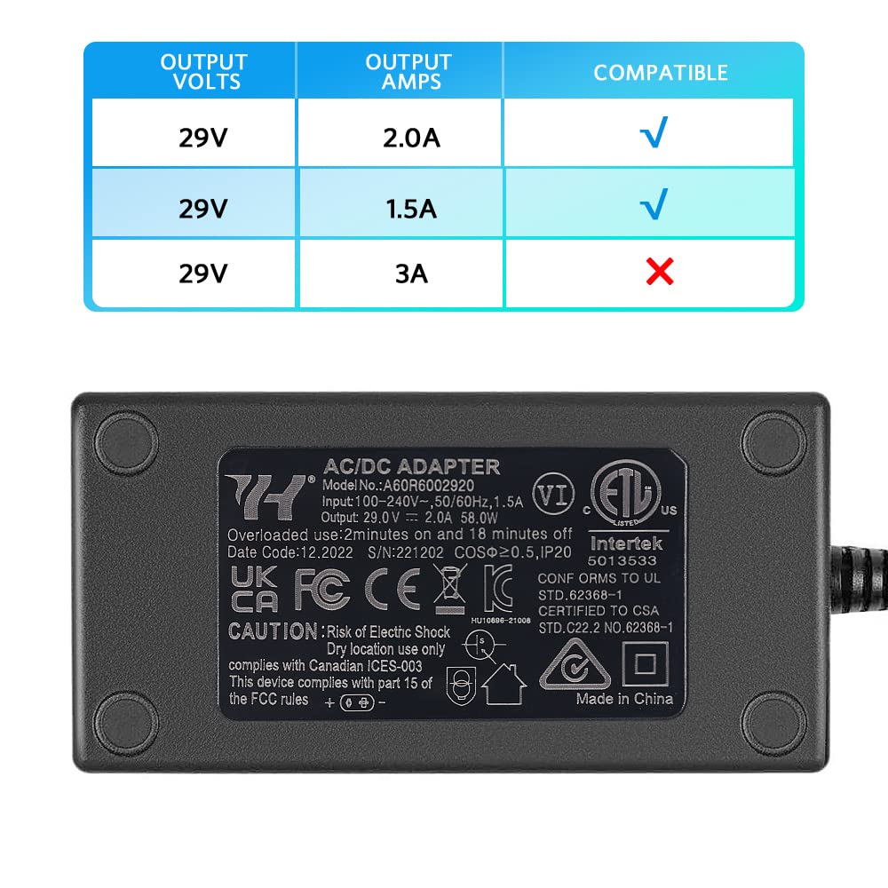 Sopito Recliner Power Supply with 2 Pin Splitter Lead Y Cable Power 2 Motors