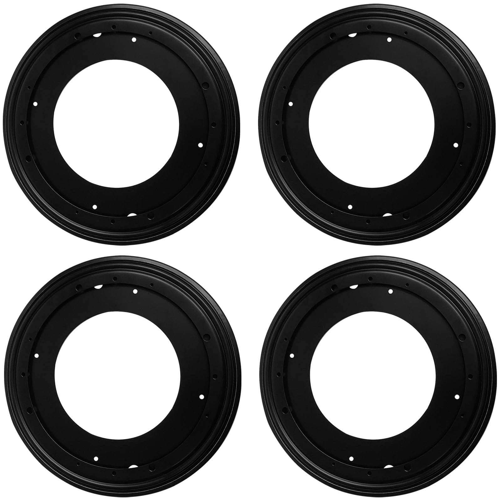 UEJYWUY 4 Pack 12 Inch Lazy Susan Hardware, 1000 Load Capacity 5/16 Thick Round Lazy Susan Turntable Ball Bearing, Turntable Swivel Base for Rotating Table,Serving Tray, Corner Shelves