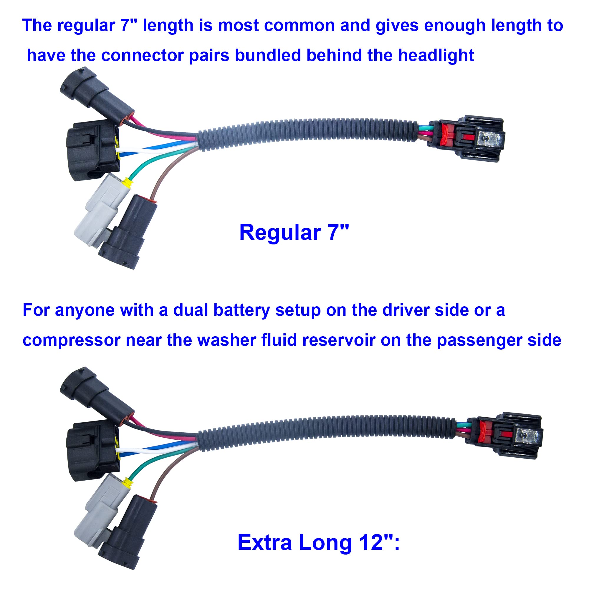 Sheisor Upgrading LED Headlight Conversion Harness, Upgrade Headlamp Wire Harness Compatible with 2016-2023 Toyota Tacoma to Use 2020+ LED Headlights (Not for SR SR5)