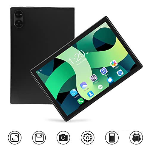 Soraz 10.1 Inch Tablet, 2.4G 5G Dual Band 8000mAh 1960x1080 IPS Tablet PC Black for Android 12.0 (US Plug)