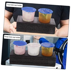 Healeved 4 Pcs Cup Holder Black Serving Tray Black Trays Drink Holder for Couch Milk Tea Holders Beverage Carrier Beverage Packaging Carrier Coffee Cup Carrier Tray Drink Cup Carrier Tray