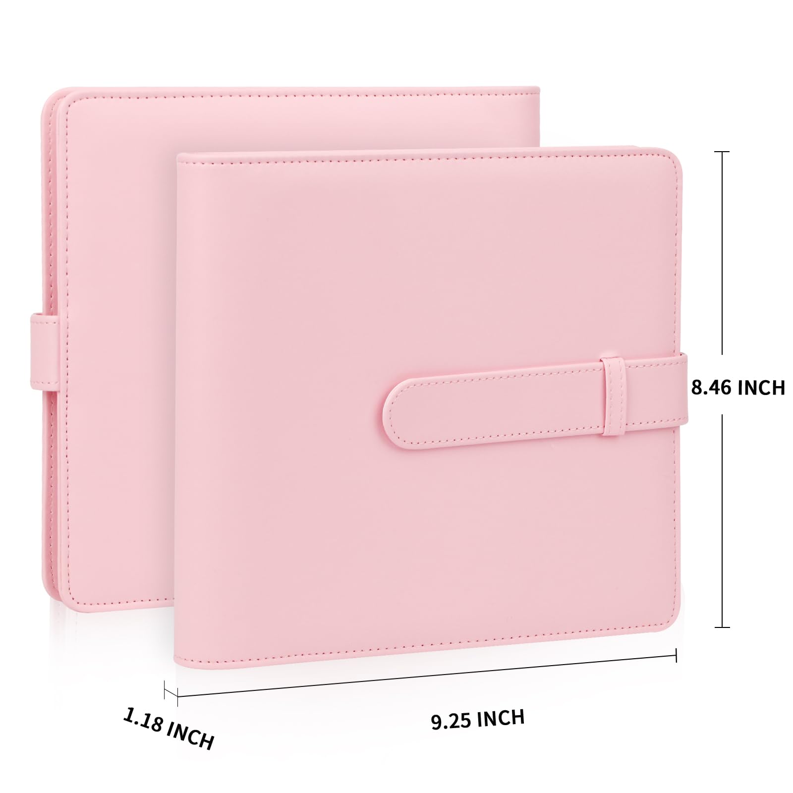 360 Pockets Photo Album for Fujifilm Instax Mini 12 11 9 8 40 Evo Instant Camera, For Polaroid Snap/PIC-300/Z2300/ SocialMatic Instant Cameras & Zip Instant Printer (Baby Pink)