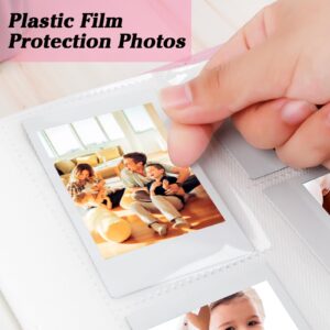360 Pockets Photo Album for Fujifilm Instax Mini 12 11 9 8 40 Evo Instant Camera, For Polaroid Snap/PIC-300/Z2300/ SocialMatic Instant Cameras & Zip Instant Printer (Baby Pink)