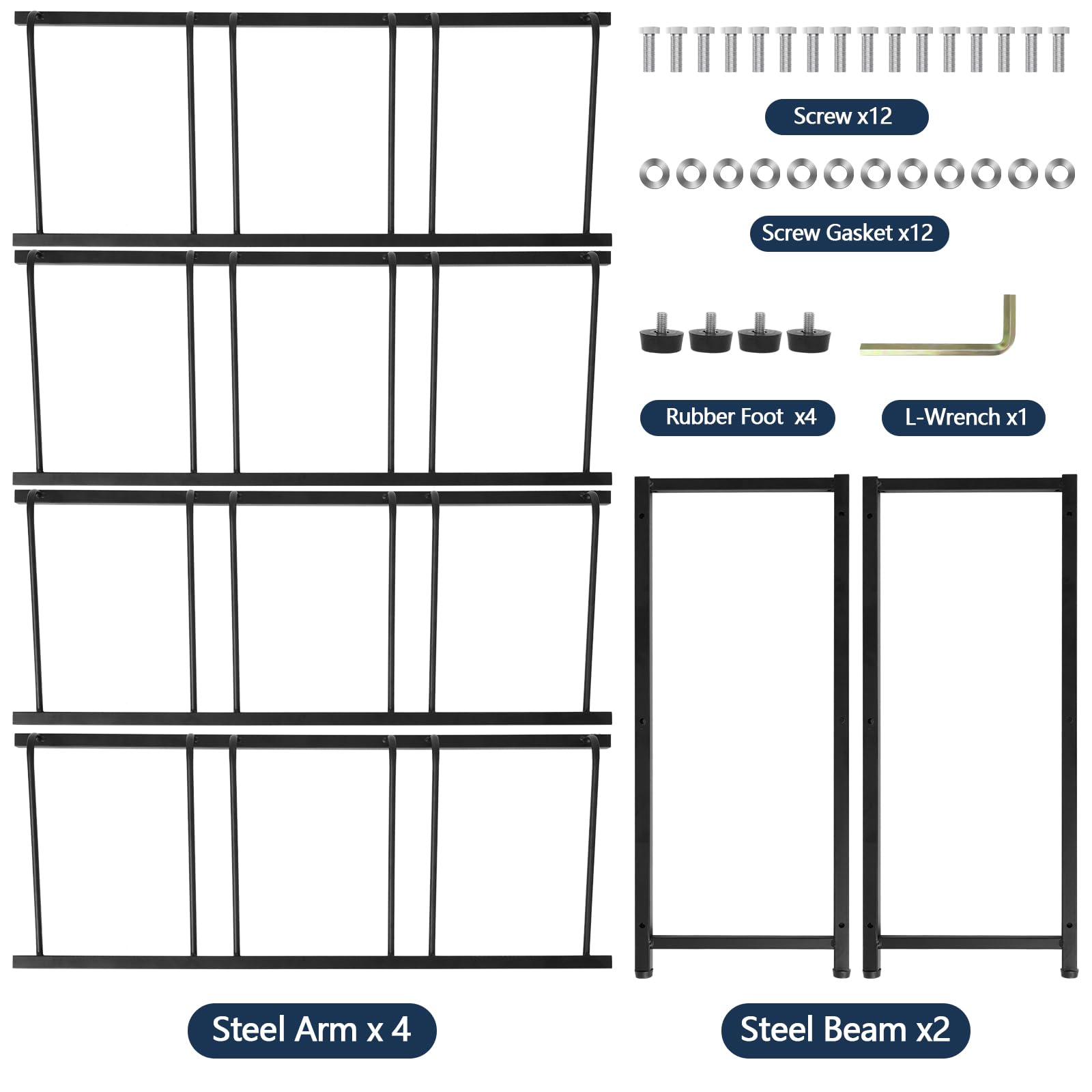 9-Tray Water Jug Rack, Storage 5 Gallon Water Cooler Bottle Holder Stand, 3-Tier Heavy Duty Carbon Steel 5 Gal Water Bottle Organizer for Home, Office, Kitchen, Warehouse, Black