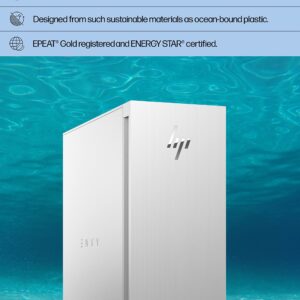 HP 2023 Envy Gaming Full Size Tower Desktop Computer, 12th Gen Intel 16-Core i9-12900 up to 5.1GHz, GeForce RTX 3070 8GB GDDR6, 64GB DDR4 RAM, 4TB SSD, WiFi 6, Bluetooth, Windows 11, BROAG Cable