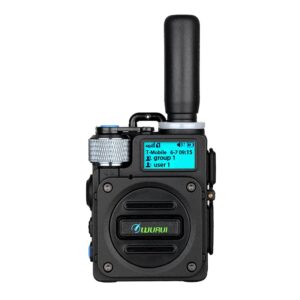 Wurui TXQ G6 Global-ptt 4G POC walkie Talkie for Adults Long Range intercom 1000 Miles Distance Network Two Way Radio (2blackwithCard)