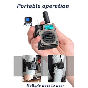 Wurui TXQ G6 Global-ptt 4G POC walkie Talkie for Adults Long Range intercom 1000 Miles Distance Network Two Way Radio (2blackwithCard)