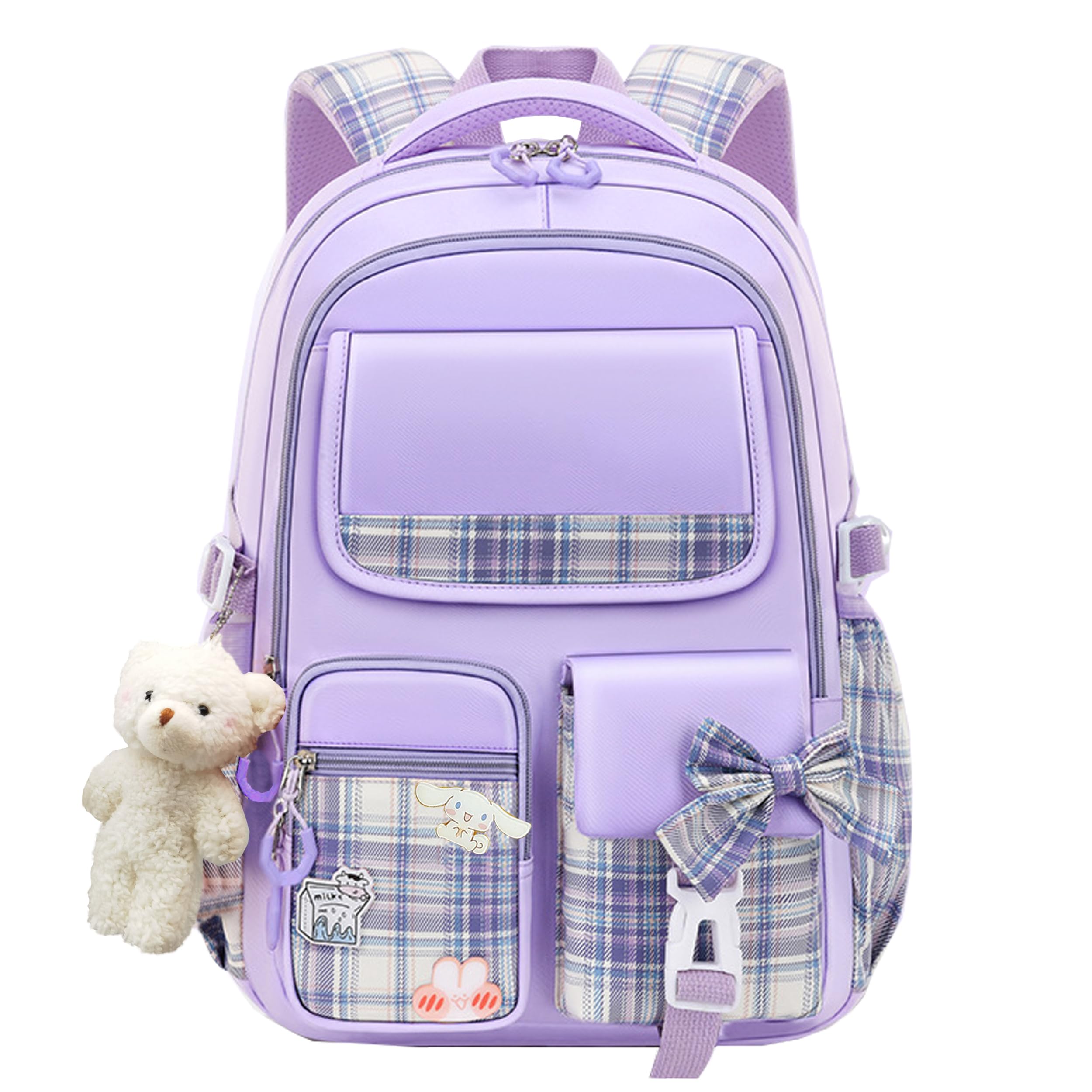 XINWLL Backpack for Girls, 15.6 Inch Laptop School Bag Kids Kindergarten Elementary College Backpacks Large Bookbags for Teen Girls Women Students Casual Travel Daypacks