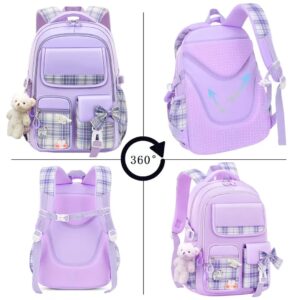 XINWLL Backpack for Girls, 15.6 Inch Laptop School Bag Kids Kindergarten Elementary College Backpacks Large Bookbags for Teen Girls Women Students Casual Travel Daypacks