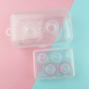 2pcs Silicone Suckers with Travel Case Pullers Everter for Inverted Flat and Small 7cm*7cm*5cm