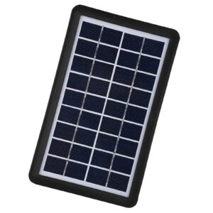 9V 3W Polycrystalline Solar Panel, Waterproof 93% Light Transmittance Solar Battery Charger, Suitable for Outdoor Activities, and Reliable for Travel