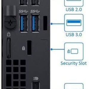 Dell Optiplex 3060 MFF Micro Form Factor (MFF) Desktop, 8th Gen Intel Core i5-8400T, 16GB RAM, 512GB SSD, Intel UHD Graphics 630, WiFi, Windows 10 Pro (Renewed)