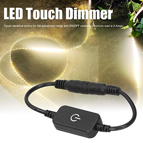 LED Touch Dimmer, Strip Light Controller Full Adjustment Mini Sensitive DC 12‑24V Convenient for Shopping Center