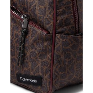 Calvin Klein Evie Backpack Brown/Khaki/Deep Rouge One Size