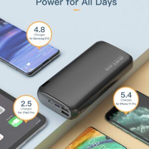 Kuulaa Plug-in USB C Portable Charger 5000mAh & 26800mAh USB C Power Bank Dual-Output Battery Pack