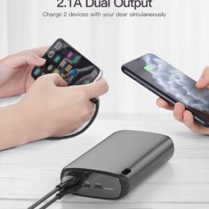 Kuulaa Plug-in USB C Portable Charger 5000mAh & 26800mAh USB C Power Bank Dual-Output Battery Pack