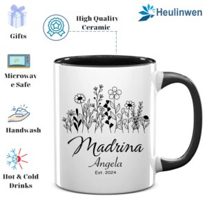 Heulinwen Godparents Proposal Gifts, Madrina and Padrino Coffee Mugs Set of 2, Quieren Ser Mis Padrinos De Bautizo, Padrinos De Bautizo Propuesta, Quieres Ser Mi Madrina De Bautizo (Est 2023)