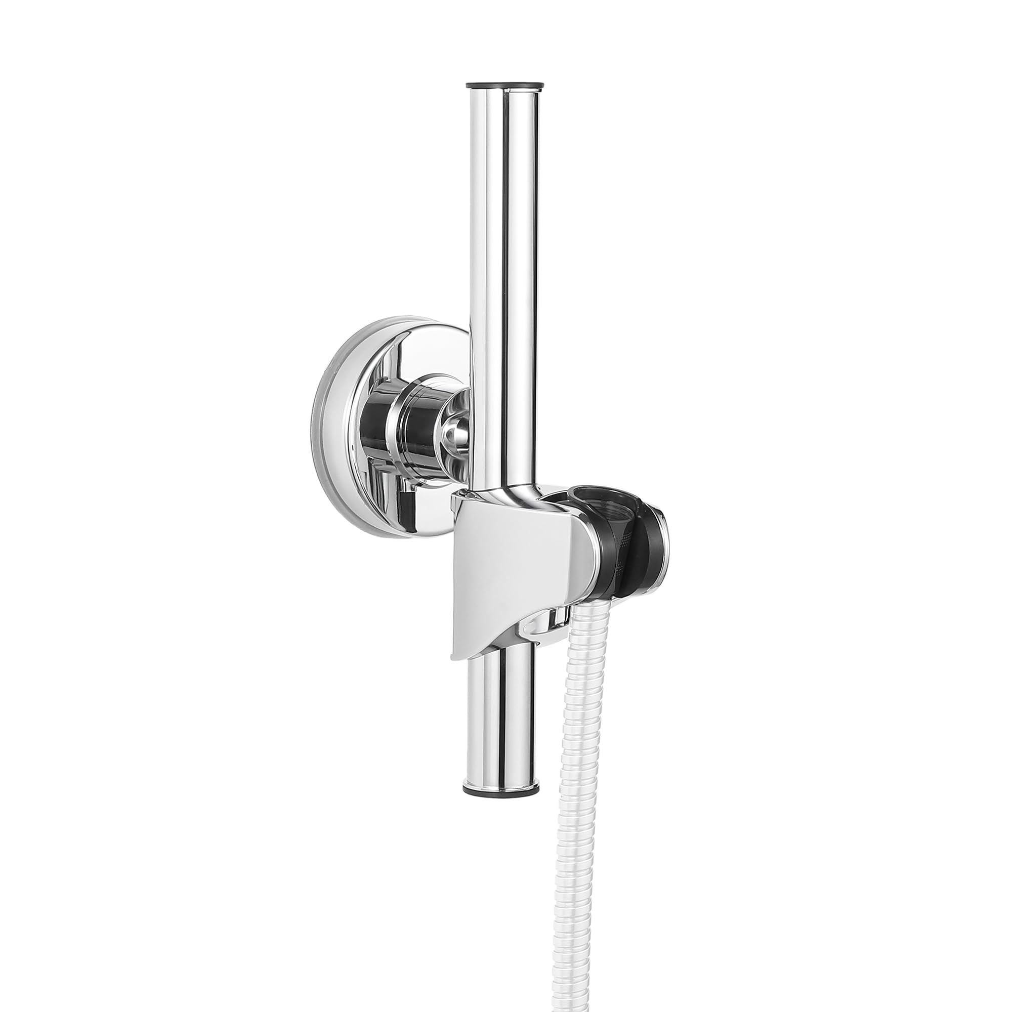 Starensky Shower Slide Bar, Height & Angle Adjustable Shower Head Holder, Relocatable Shower Wand Attachment, Shower Hose Atapter for Bathroom Wall Mount, Premium ABS Chrome Finish