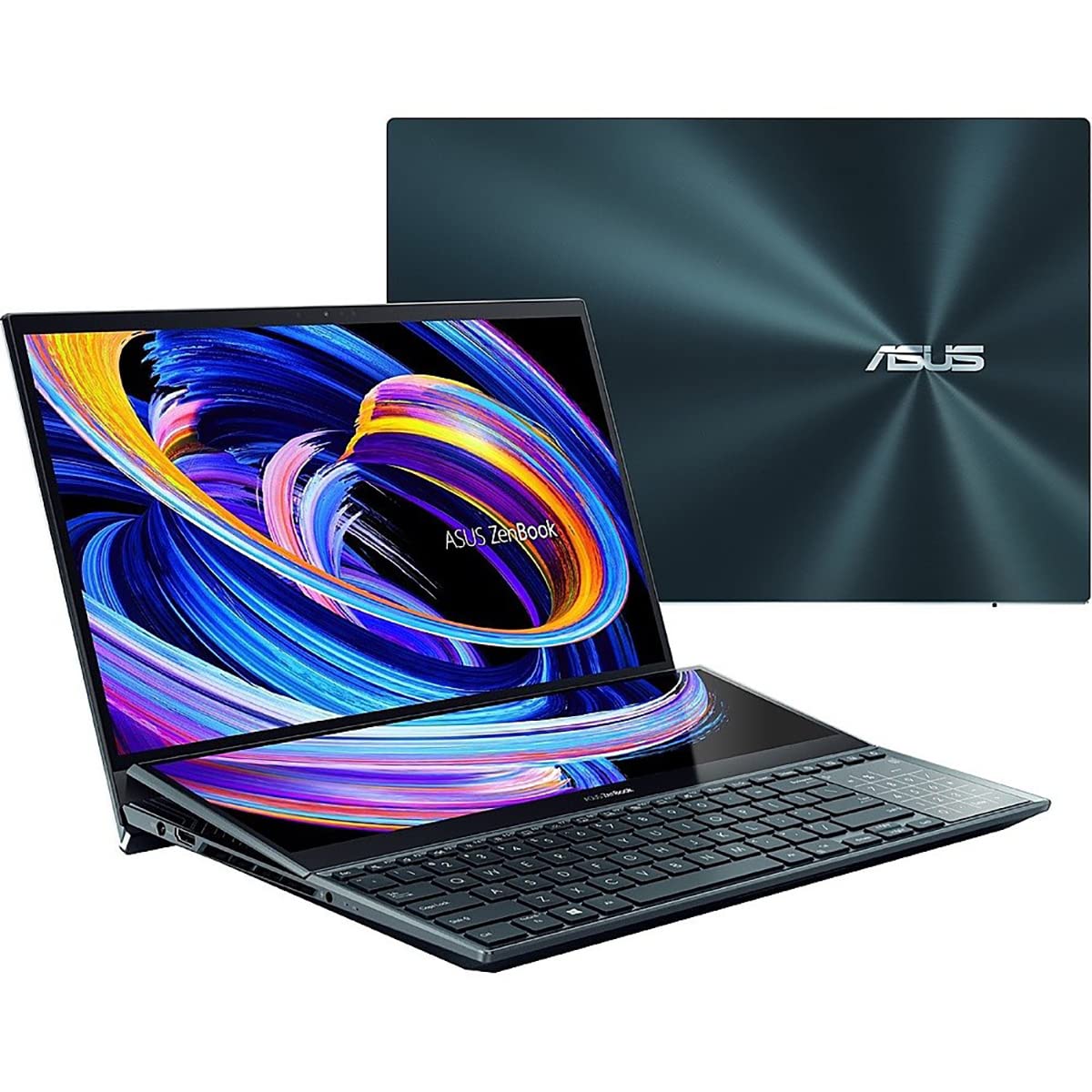 ASUS ZenBook Pro Duo 15 OLED 15.6" FHD Touchscreen Business Laptop, Intel Octa-Core i9-11900H, 32GB DDR4 RAM, 1TB PCIe SSD, GeForce RTX 3060, WiFi 6, Backlit KB, Windows 11 Pro, BROAG HDMI Cable