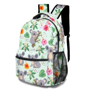 cute koala backpack, stylish laptop bag cartoon shoulders backpack with adjustable shoulder strap, lightweight koala daypack(cute koala)