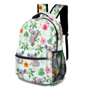 Cute Koala Backpack, Stylish Laptop Bag Cartoon Shoulders Backpack with Adjustable Shoulder Strap, Lightweight Koala Daypack(Cute Koala)