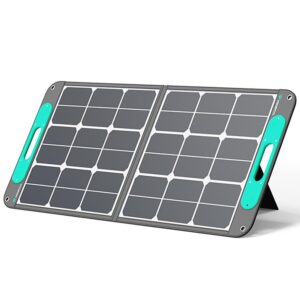 vigorpool 100w portable solar panel for vigorpool power station, foldable solar cell solar charger with usb a/c outputs for phones computers