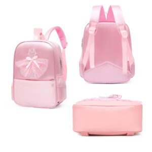 SEHXIM Cute Ballet Dance Backpack,Tutu Dress Dance Bag,Waterproof Bag Ballerina Duffle Bag Personalized dance bags Gym Bag.(Pink)