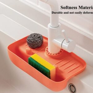 softness Sponge holder for kitchen, kitchen accessories, kitchen organizer, kitchen sink caddy, drying rack, soap, bathroom, quick drying, TPU, multicolors available (White)