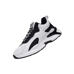 mens running athletic shoes breathable lightweight comfortable non slip sneakers fashion tennis sport fitness and protective foot safety with arch support pain relief technology (white, us_footwear_size_system, adult, men, numeric, medium, numeric_8)
