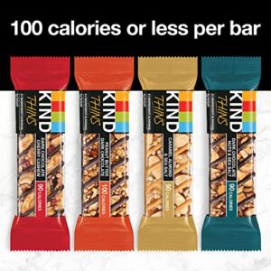 KIND Thins Variety Pack, Peanut Butter Dark Chocolate, Dark Chocolate Cherry Cashew, Healthy Snacks, Low Calorie, 20 Count