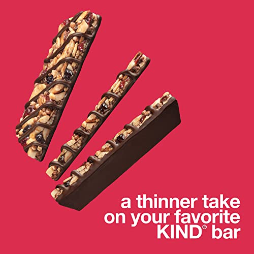 KIND Thins Variety Pack, Peanut Butter Dark Chocolate, Dark Chocolate Cherry Cashew, Healthy Snacks, Low Calorie, 20 Count