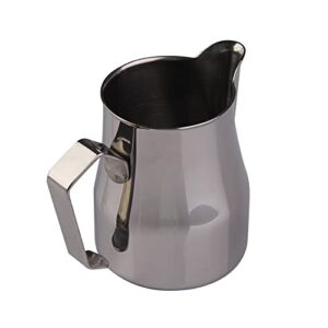 gravy boat set 350/550ml thick stainless steel espresso latte art milk frothing pitcher steaming jug foam container gravy boat with lid (size : 600ml)