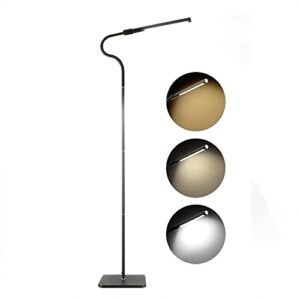 bonsure led floor lamp with adjustable design 3 colors and stepless brightness work perfect corner lamp for living room and bedroom reading stepless brightness