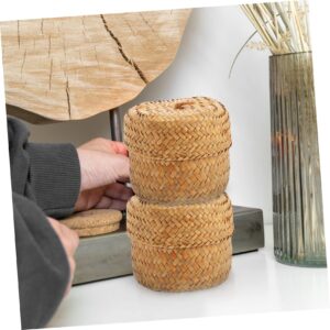 Cabilock Flower Basket Camping Storage Containers Storage Baskets Storage Bins for Pantry Baskets for Storage Woven Storage Seagrass Belly Basket Gift Packing Baskets Gift Box Egg