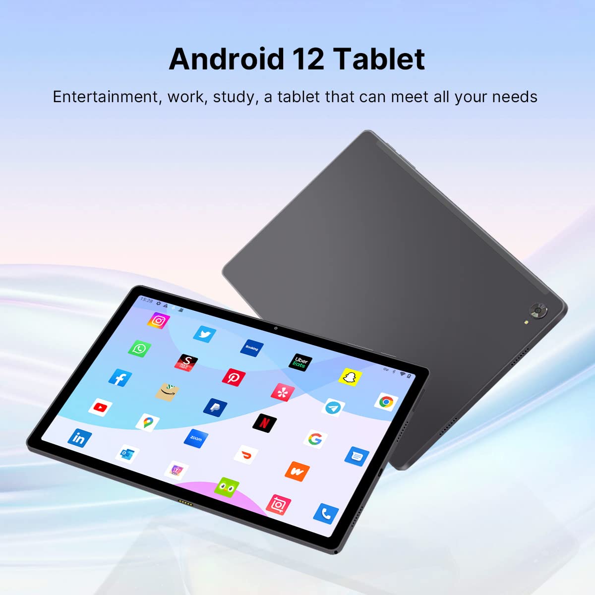 ApoloSign Android Tablet, 10.51-inch Expansive Touchscreen Tablet, 6+128GB，512GB Expand,Tablet Computer with Dual Camera(5+13MP),1200 * 1920 IPS Screen,WiFi and Bluetooth, 7500mAh Battery(Space Gray)