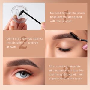 G G Colors Eyebrow Wax Brow Gel - Eyebrow Styling Wax for Feathery & Fluffy & Brow Freeze, Long Lasting Waterproof Clear Eyebrow Gel