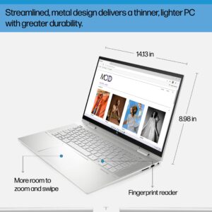 HP Envy 2-in-1 15.6" Touch Screen Laptop | Intel Core i7-1260P Processor | Intel Iris Xe Graphics | 32GB RAM | 1024GB SSD | Backlit Keyboard | Fingerprint | Windows 11 Pro | Bundle with Stylus Pen