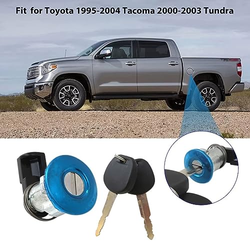 69058-35140 69058-26030 69058-34020 Fuel Door Lock Cylinder &2 Keys Compatible with 2000 Toyota Tacoma SR5 Extended Cab Pickup 2-Door 2.4L 2438CC l4 Gas DOHC Naturally Aspirated